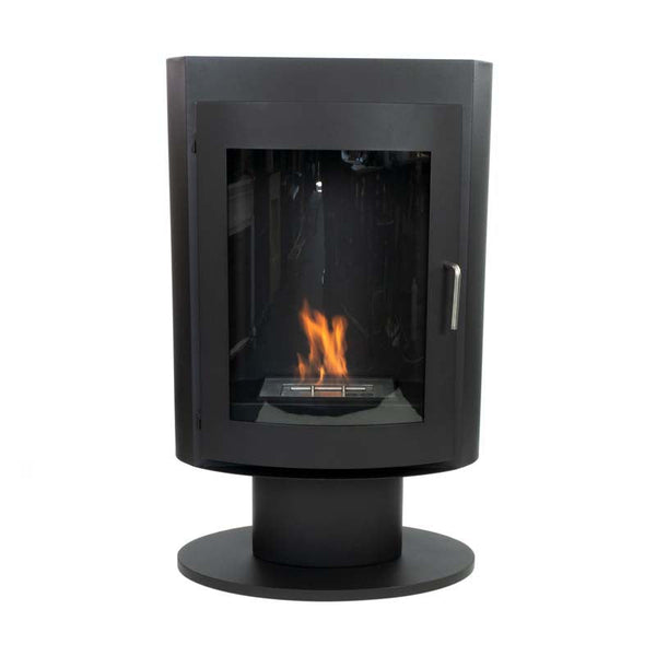 Bio ethanol stove bundle offer - Trenton Modern Bioethanol Stove on pedestal / stand with accessories- The Stove House Ltd 01730 810931