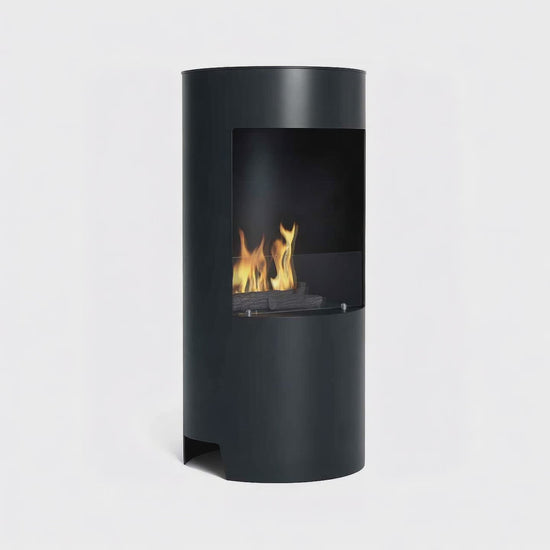 Imagin Black Stow Bioethanol Open Modern Stove. No flue required at The Stove House Ltd. West Sussex.