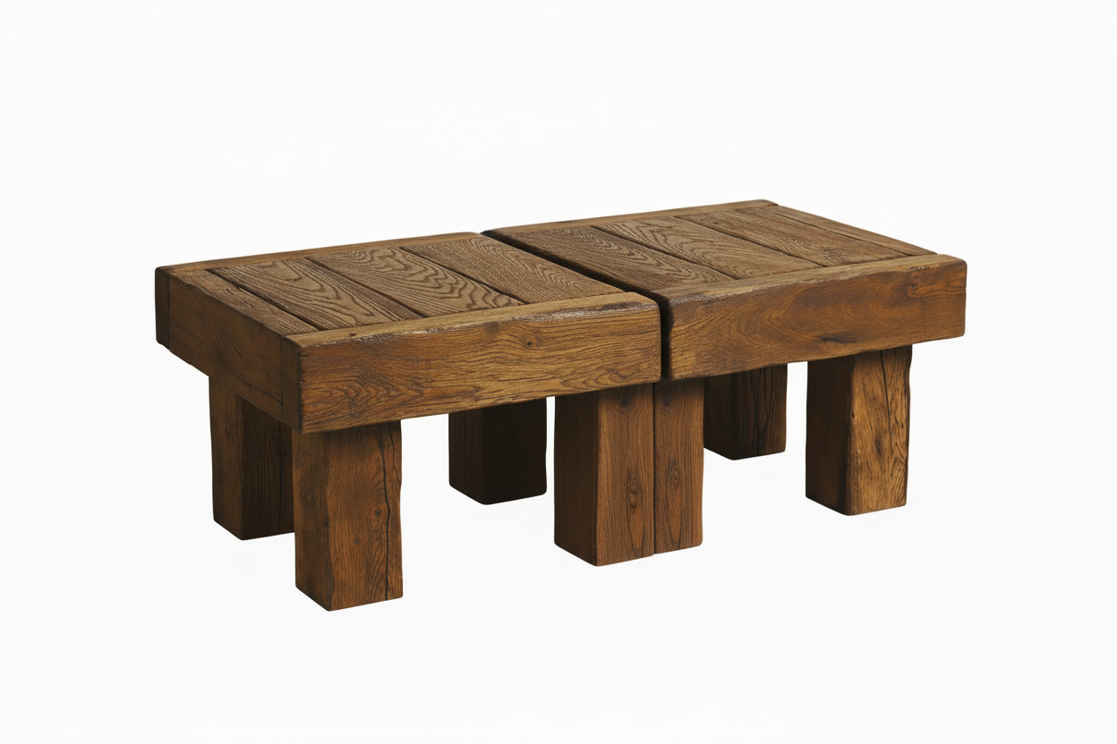 Two oak tables