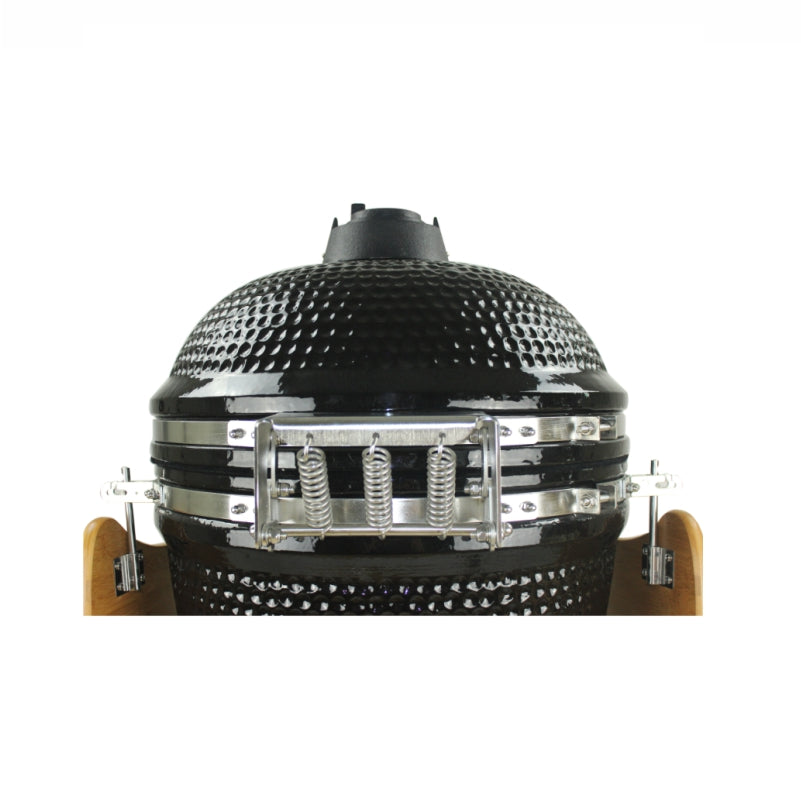 Mi-Fires 18" Black Kamado Grill all-in-one BBQ & Smoker at The Stove House Ltd. West Sussex.