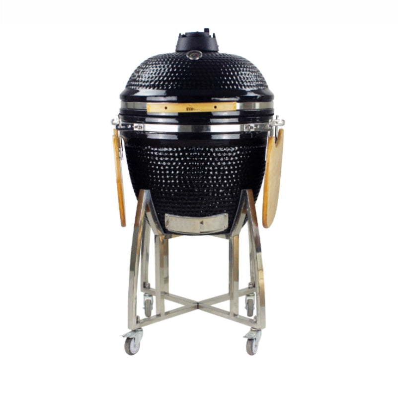 Mi-Fires 18" Black Kamado Grill all-in-one BBQ & Smoker at The Stove House Ltd. West Sussex.