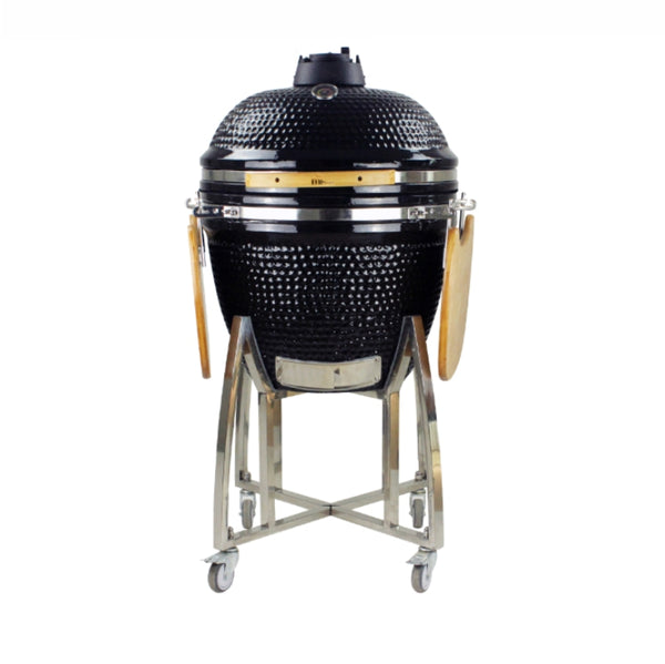 Mi-Fire 18" Black Kamado Grill all in one BBQ - The Stove House