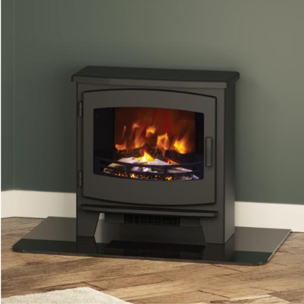 Broseley Evolution Black Beacon Electric Stove - Small & Large - The Stove House Midhurst Nr Chichester West Sussex