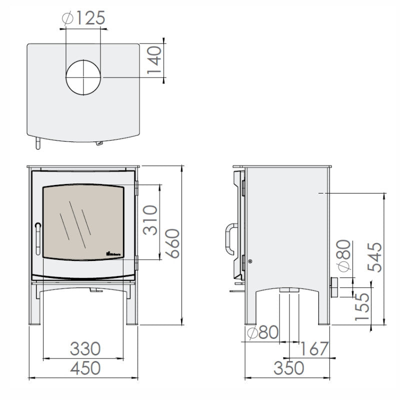 Dik Geurts Ivar 5 High Stove - The Stove House