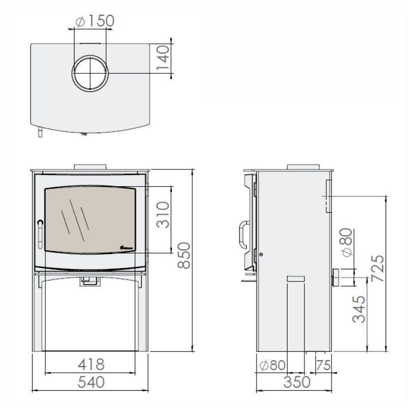 Dik Geurts Ivar 8 Store Stove - The Stove House