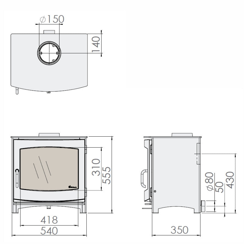 Dik Geurts Ivar 8 Low Stove - The Stove House