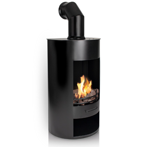 Black Matt Finish Luna Bioethanol Stove - The Stove House 01730 810931