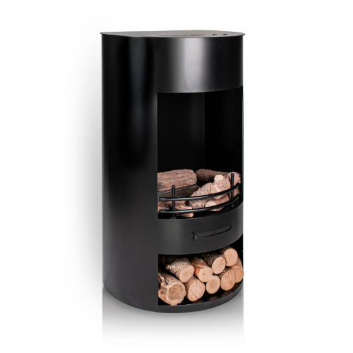Black Matt Finish Luna Bioethanol Stove - The Stove House 01730 810931