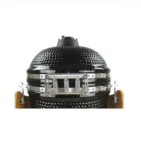 Mi-Fires 23" Black Kamado Grill All-In-One BBQ & Smoker at The Stove House Ltd. West Sussex.