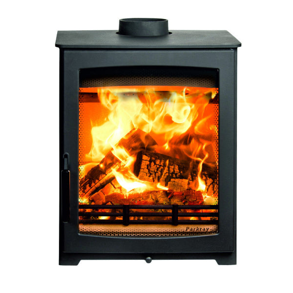 Parkray Aspect 5 Eco Wood.  A sleek, compact, eco design ready wood burner delivers a nominal heat output of 5 kW at The Stove House Ltd. West Sussex.