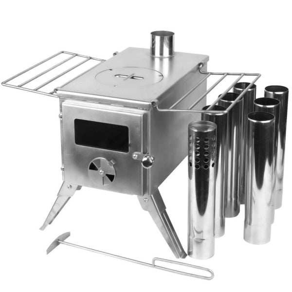 Portable Stainless Steel Wood Fired Camp Stove - The stove house 01730810931