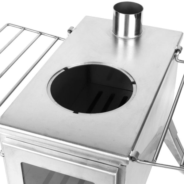 Portable Stainless Steel Wood Fired Camp Stove - The stove house 01730810931