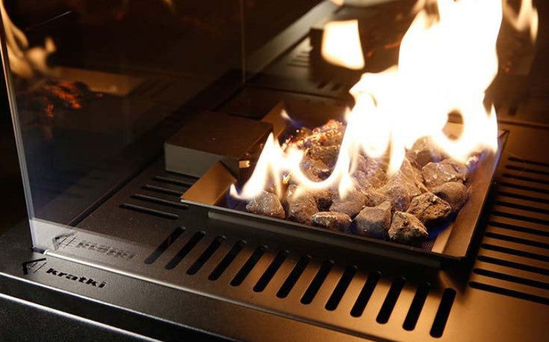 Deluxe White Outdoor Gas Fireplace - Patio Heater - The Stove House Ltd - 01730 810931