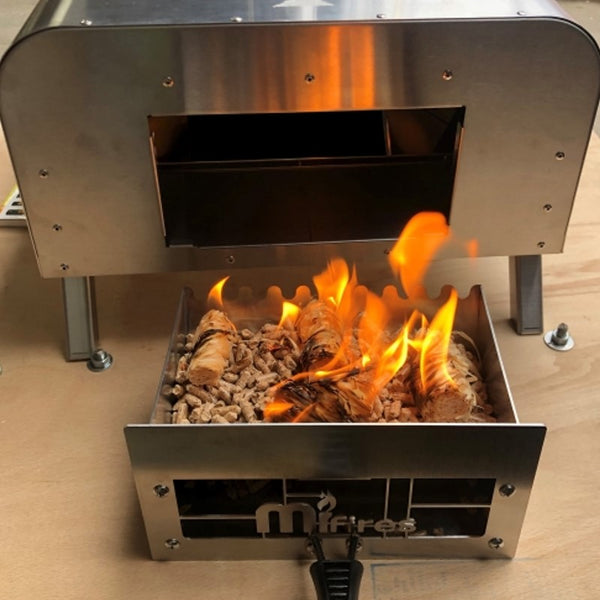 Mi-Fire Carina Pellet/Wood Fired Pizza Oven - Stainless Steel – The Stove  House