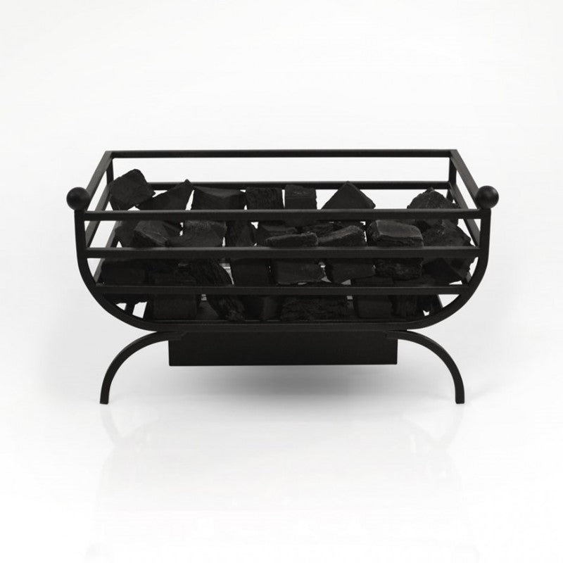 Hermes Bio Ethanol Grate a traditional Greek-style fire basket is the best solution for a stylish fireplace & no flue or chimney is required as it's a Bioethanol fire & environmentally friendly. More stove & wood burner options available at The Stove House your local fireplace showroom West Sussex - Surrey - Hampshire 01730810931