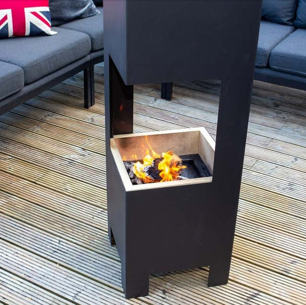 Deck Chimenea - Open Backed - The stove house