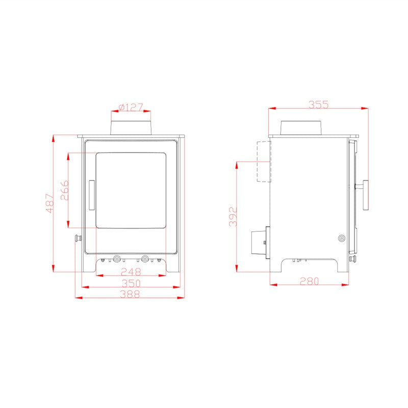 Dura Flue Lowry 5 - The stove house 01730 810931