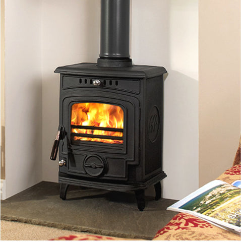 Baby Gabriel Hi Flame Wood burning Cast Iron Small Enamelled Stove – The  Stove House