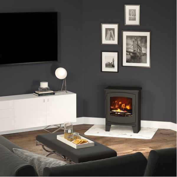 Broseley Evolution Black Beacon Electric Stove - Small & Large - The Stove House Midhurst Nr Chichester West Sussex