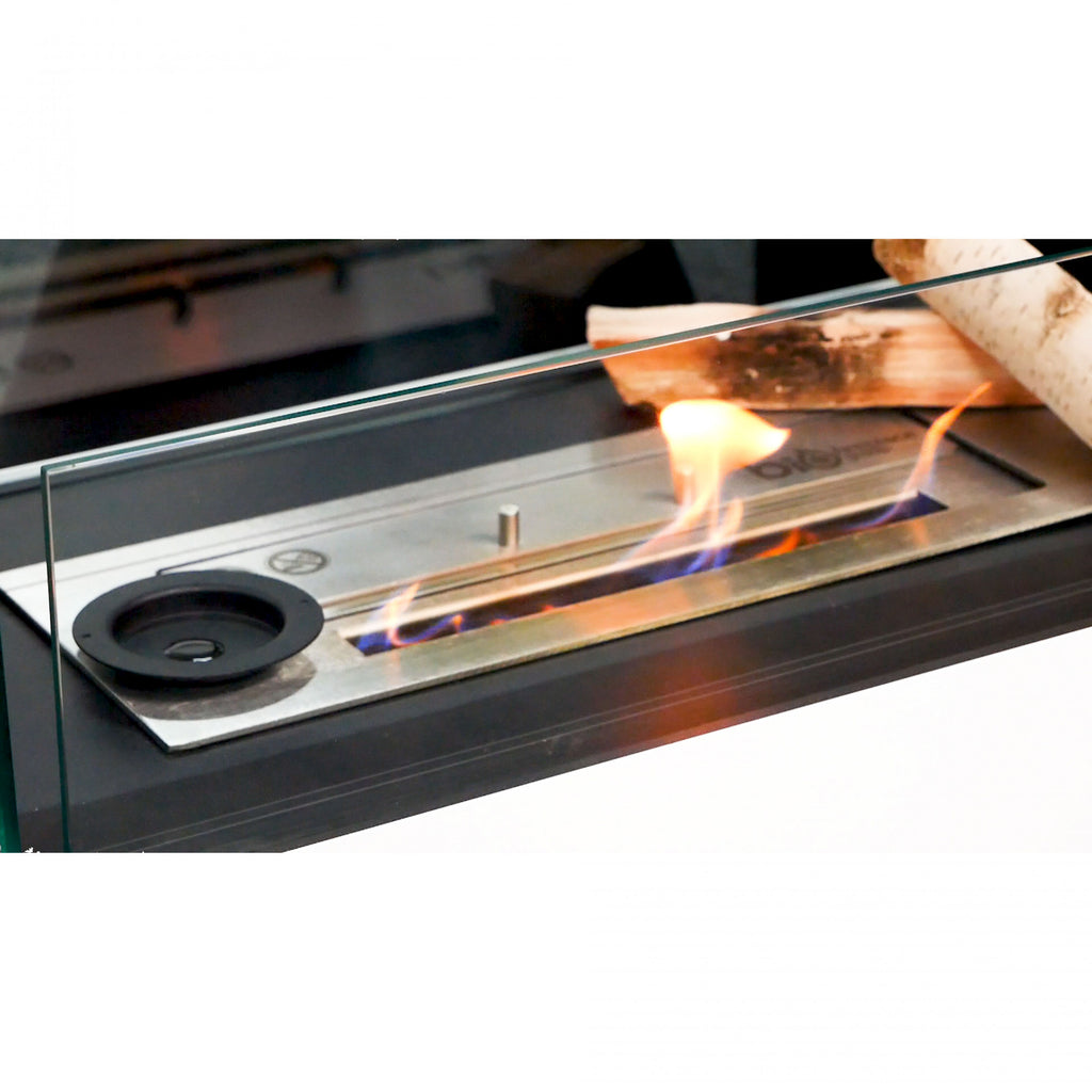 NEW!!! Tall Room Divider Bioethanol Stove White & Black