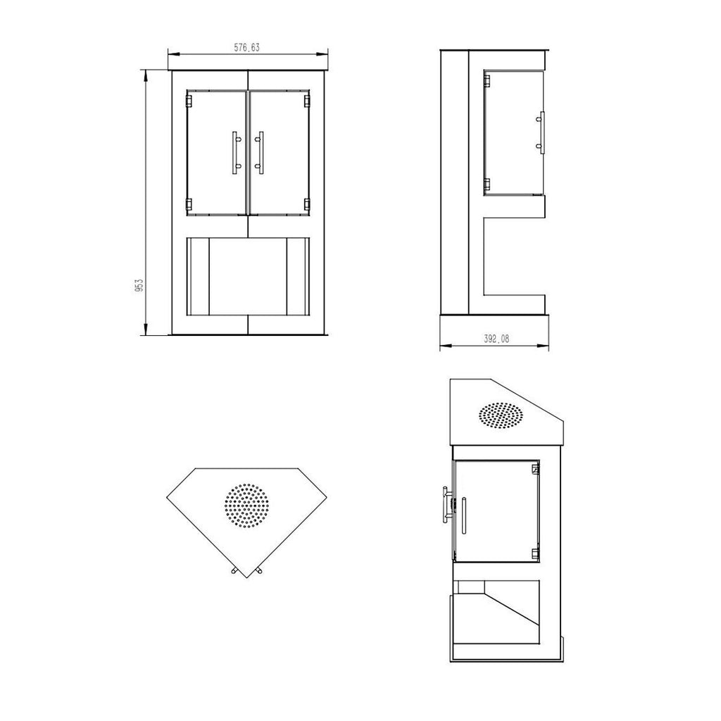 NEW!!! Alaska Corner Bioethanol Stove