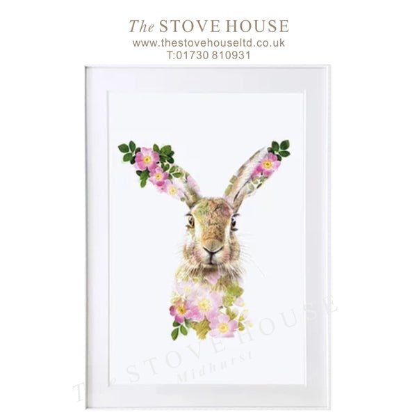 Botanical Art Prints: Hare - Beautiful Animal & Flower Pictures - The Stove House