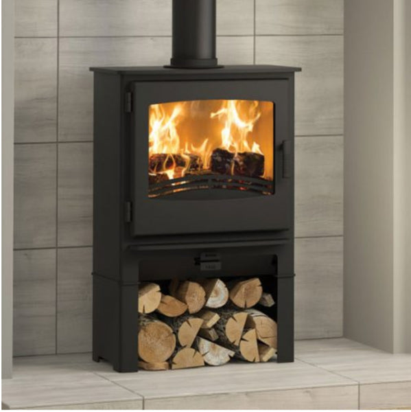 Broseley Desire 5 Widescreen Stove With Log Store - The Stove House Midhurst Nr Chichester West Sussex