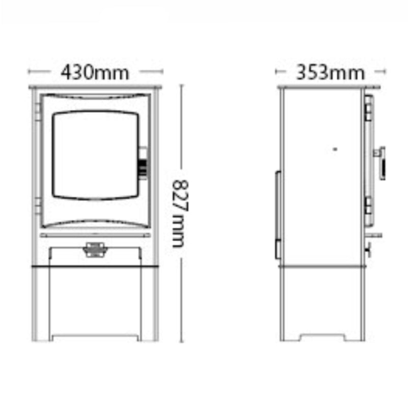 Broseley Desire 5 With Log Store - The Stove House