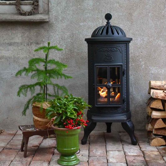 Westbo Carl Cast Iron Traditional Bioethanol Potbelly Woodburning Stove Pot belly Fire at The Stove House, your local bio ethanol fire showroom 01730810931