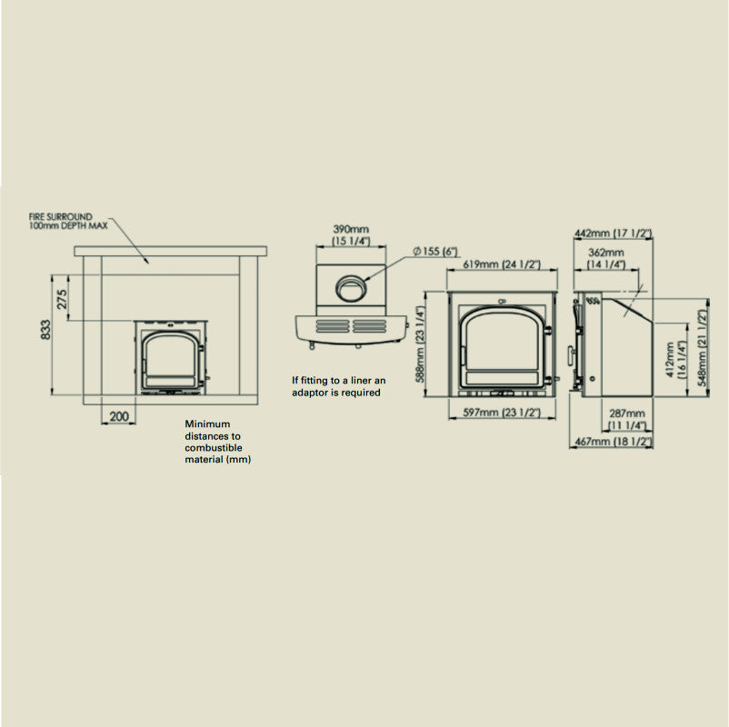 Eco Ideal Inset 8 - The Stove House