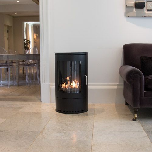 Imagin Small Modern Hampton Bioethanol Woodbuirning Stove / No Flue - The Stove House