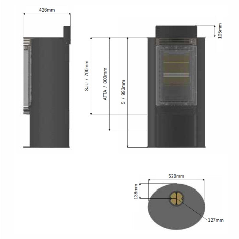 Cleanburn Stromstad SJU & ATTA - The Stove House